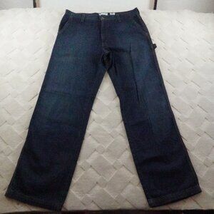 Levi's Silver Tab Loose Baggy Straight Leg Jean Mens 38x36 Dark Wash Blue